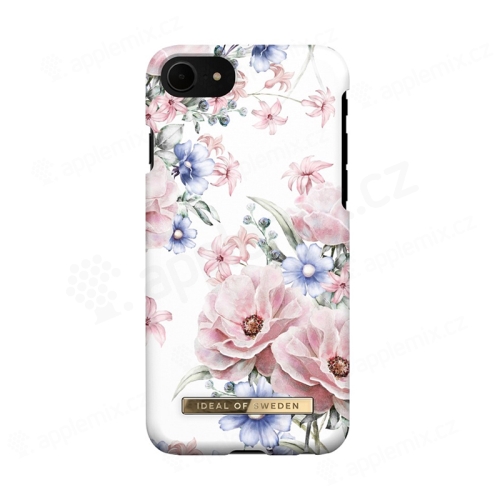 Kryt iDeal of Sweden pre Apple iPhone 7 / 8 / SE (2020) / SE (2022) - glamour flowers - plast - biely