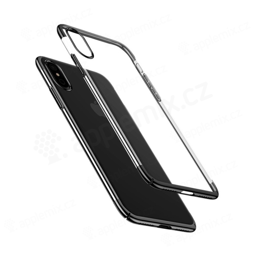 Kryt BASEUS pro Apple iPhone X / Xs - plastový - průhledný / černý