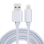 Synchronizačný a nabíjací kábel - Lightning pre zariadenia Apple - Šnúrka - Kovové koncovky - Strieborný - 3 m
