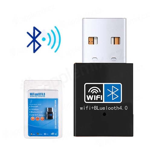 Bezdrátový modul Wifi 802.11N + Bluetooth 4.0 - USB-A připojení