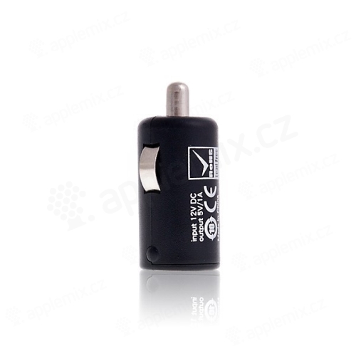 Mini USB auto nabíječka pro Apple iPhone / iPod - černá