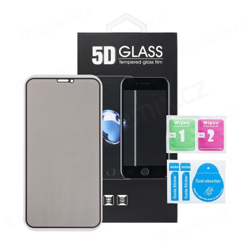 Tvrzené sklo (Tempered Glass) "5D" pro Apple iPhone X / Xs / 11 Pro - 2,5D - privacy - 0,3mm