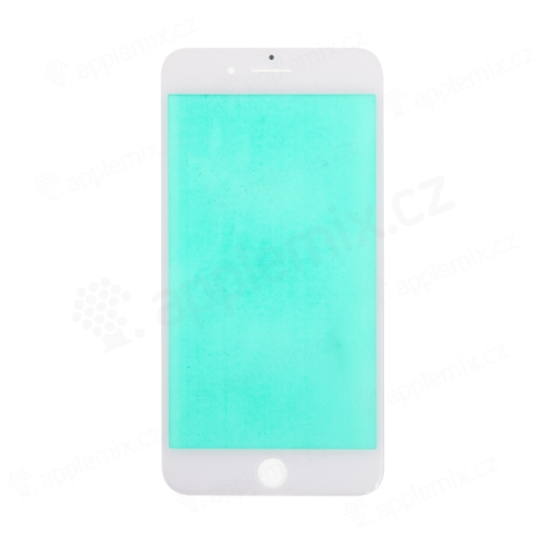 Predné sklo pre Apple iPhone 8 Plus - biele - Kvalita A+