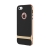 Kryt ROCK Royce pro Apple iPhone 5 / 5S / SE - plastový / gumový - černý / zlatý