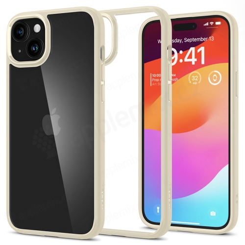 Kryt SPIGEN Ultra Hybrid pre Apple iPhone 15 Plus - plast / silikón - béžový