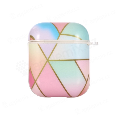 Pouzdro / obal pro Apple AirPods - gumové - barevné plochy