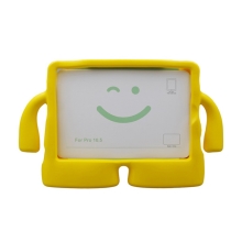 Pouzdro pro děti na Apple iPad 10,2&quot; (2019 - 2021) / Air 3 (2019) - stojánek / rukojeť - pěnové - žluté
