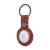 Kryt / obal DECODED pro Apple AirTag - kovový kroužek - kožený - hnědý