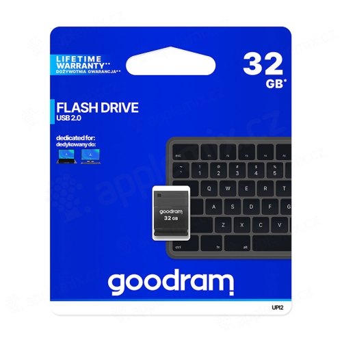 Flash disk 32 GB GOODRAM - USB-A připojení - ultra mini provedení - černý