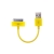 Mini synchronizační a nabíjecí datový kabel pro iPhone / iPod / iPad - žlutý