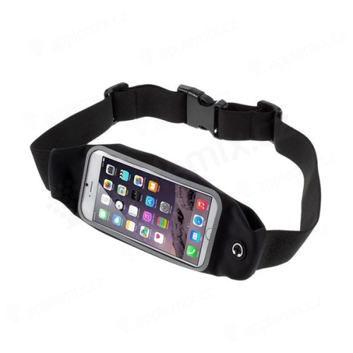Pouzdro pro Apple iPhone + reflexní vesta na běhání + kapsa na drobnosti - látkové