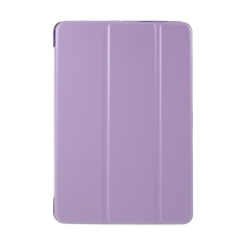 Pouzdro pro Apple iPad mini 1 / 2 / 3 - stojánek + chytré uspání - umělá kůže - fialové
