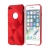 Kryt pro Apple iPhone 7 - geometrické tvary - výřez pro logo - červený