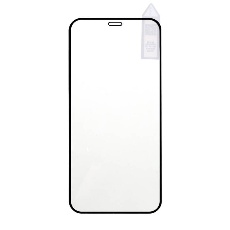 Tvrzené sklo (Tempered Glass) RURIHAI pro Apple iPhone 12 / 12 Pro - černý rámeček - 2,5D - 0,26mm