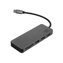 Dokovací stanice / port replikátor 7v1 - USB-C na USB-C + HDMI + 3x USB 3.0 + SD / Micro SD