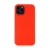 Kryt pro Apple iPhone 12 / 12 Pro - gumový - příjemný na dotek - červený