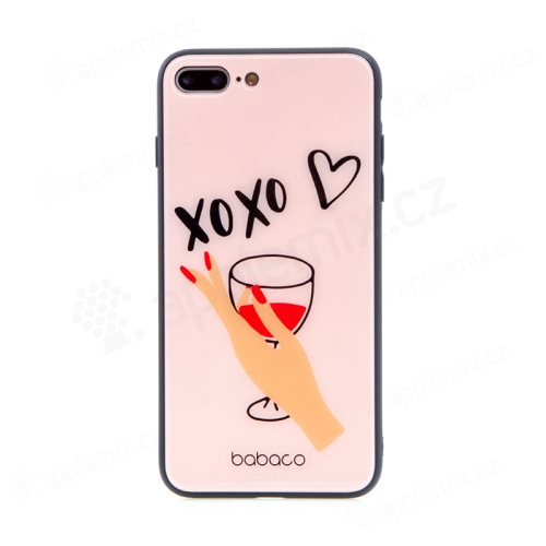 BABACO kryt pre Apple iPhone 7 Plus / 8 Plus - XOXO wine glass - sklo