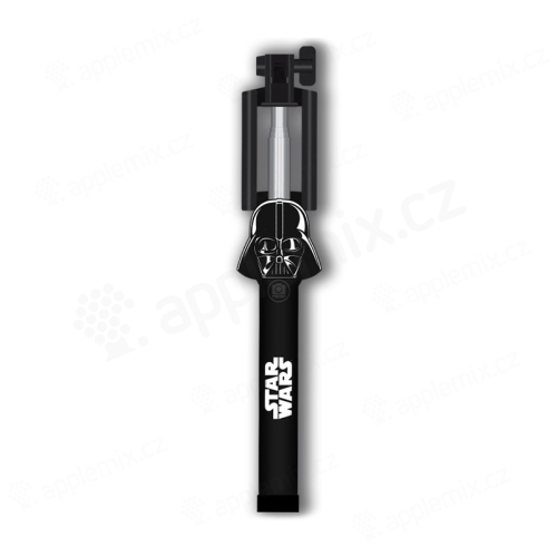 STAR WARS selfie tyč - teleskopická - 3,5 mm jack - spúšťací kábel - Darth Vader