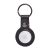 Kryt / obal DECODED pro Apple AirTag - kovový kroužek - kožený - černý