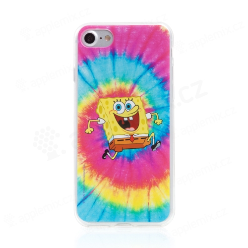 Kryt Sponge Bob pre Apple iPhone 7 / 8 / SE (2020) / SE (2022) - gumový - psychedelický Sponge Bob