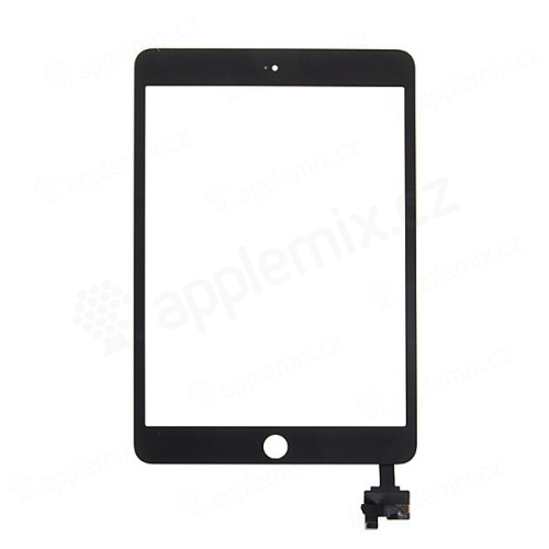 Dotykové sklo (dotyková vrstva) s konektorom IC pre Apple iPad mini 3 - čierne - kvalita A