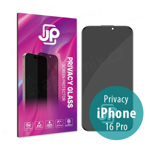 Tvrzené sklo (Tempered Glass) JP Privacy pro Apple iPhone 16 Pro - 2,5D