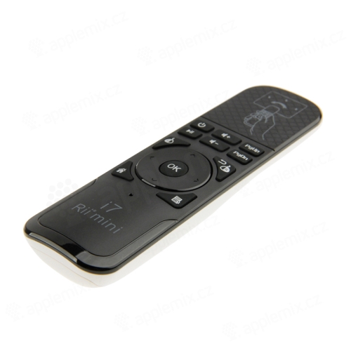 Dálkový ovladač k TV / PC - Air Mouse myš - USB-A modul - 2x AA baterie - černý
