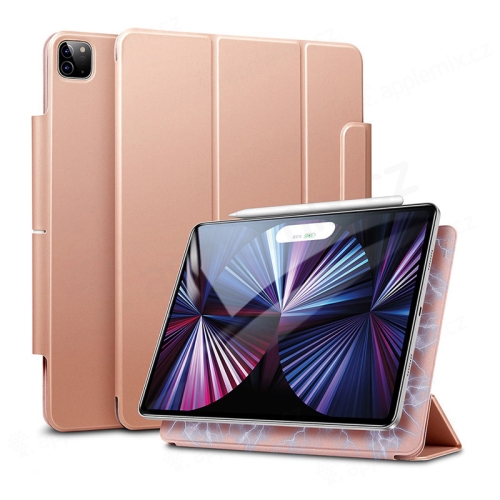 Pouzdro ESR pro Apple iPad Pro 11" (2020 / 2021) - umělá kůže - magnetické uchycení - růžové