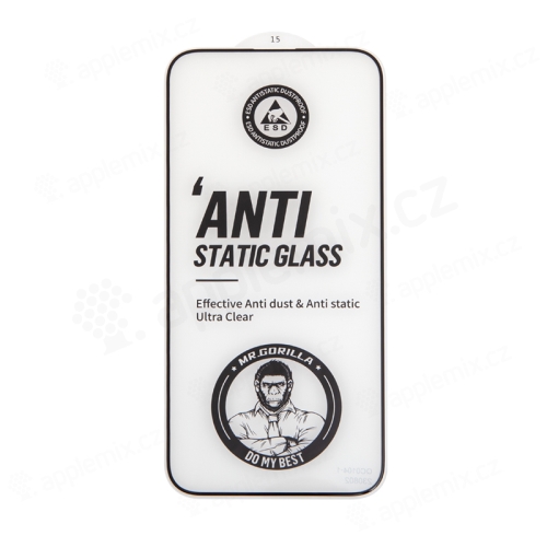 Tvrzené sklo (Tempered Glass) Mr.MONKEY pro Apple iPhone 15 Pro - přední - čiré - 2,5D - 0,3mm