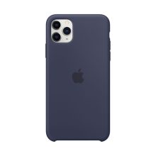 Originální kryt pro Apple iPhone 11 Pro Max - silikonový - půlnočně modrý