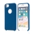 Kryt pro Apple iPhone 7 / 8 - gumový - příjemný na dotek - výřez pro logo - tmavě modrý