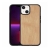 Kryt pre Apple iPhone 13 - gumový / drevený - čerešňa