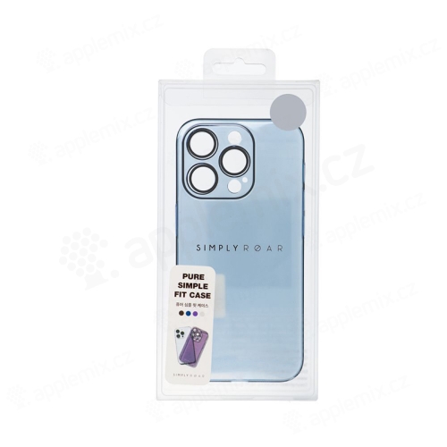Kryt ROAR Pure Simple pro Apple iPhone 15 Pro Max - integrovaná sklíčka na čočky - plastový - modrý
