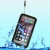 Vodotesné plastovo-silikónové puzdro pre Apple iPhone 6 / 6S Plus / 7 / 8 Plus - čierno-priehľadné