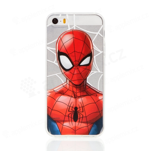 Kryt MARVEL pro Apple iPhone 5 / 5S / SE - Spider-Man - gumový