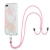 Kryt pre Apple iPhone 7 Plus / 8 Plus - mramorové vzory - šnúrka na krk - ružový