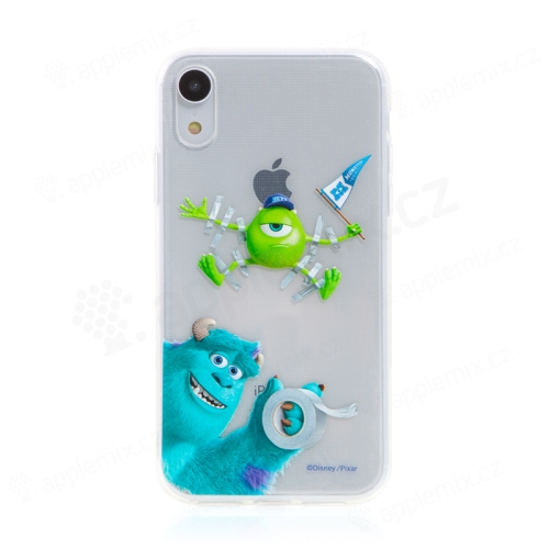 DISNEY kryt pre Apple iPhone Xr - Monsters Ltd - Suley a Mike - gumový - priehľadný