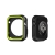 Kryt / rámček pre Apple Watch 42mm série 1 / 2 / 3 - športový - silikónový - čierny / zelený