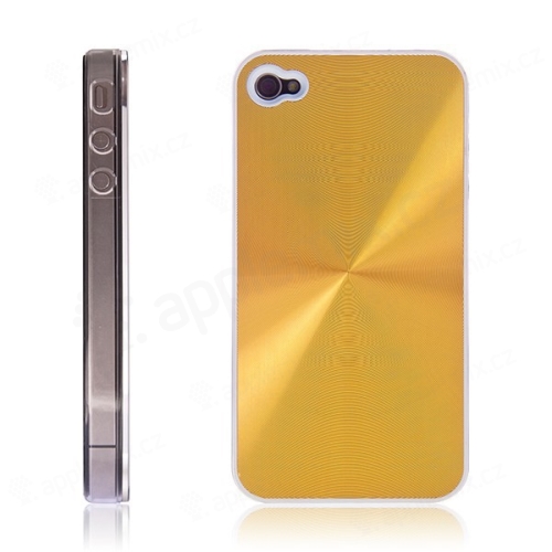 Ochranný kryt / pouzdro pro Apple iPhone 4 hliníkový - zlatý