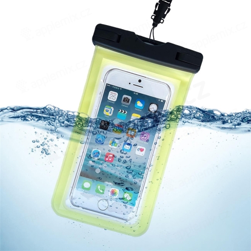 Pouzdro WOZINSKY pro Apple iPhone - voděodolné - plast / guma - černé / žluté