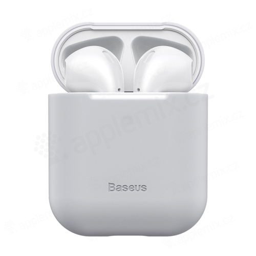 Puzdro / obal BASEUS pre Apple AirPods - silikónové - sivé