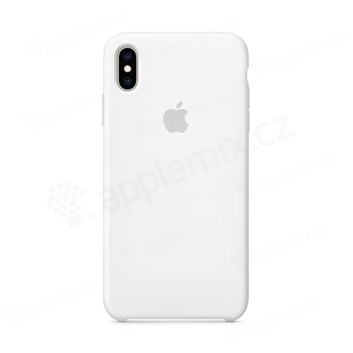 Originální kryt pro Apple iPhone Xs Max - silikonový - bílý