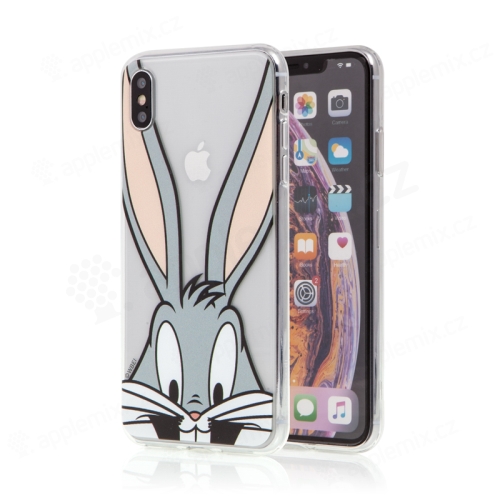 Kryt pro Apple iPhone Xs Max - králíček Bugs Bunny - průhledný
