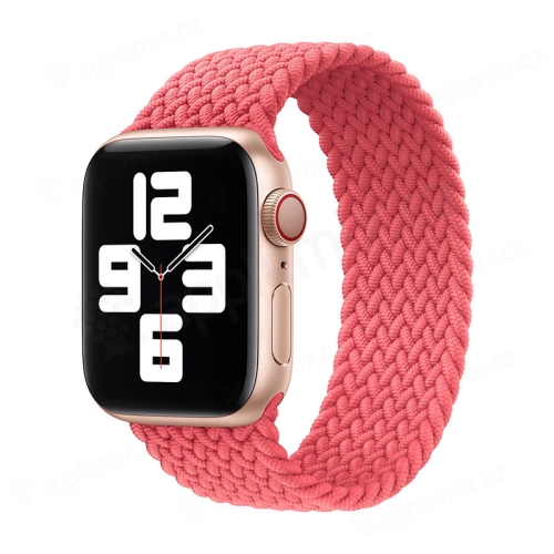 Remienok pre Apple Watch Ultra 49 mm / 45 mm / 44 mm / 42 mm - bez zapínania - nylonový - veľkosť S - ružový