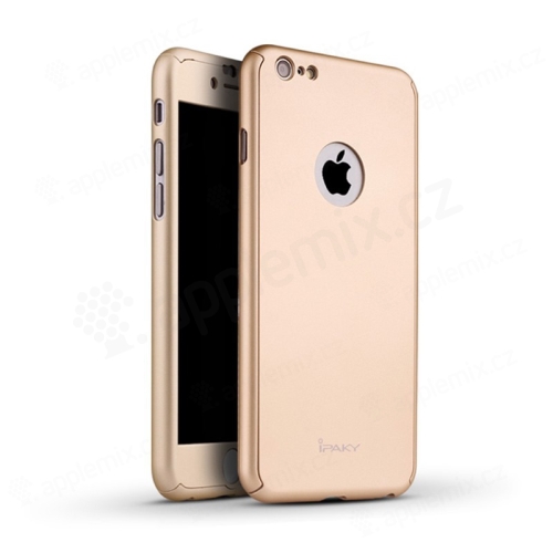 Kryt IPAKY pro Apple iPhone 6 / 6S - celotělový - plastový - zlatý