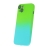 Kryt pro Apple iPhone 13 - barevný přechod - ochrana čoček kamery - gumový - modrý / zelený