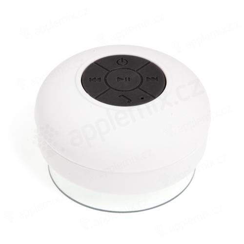 Reproduktor Bluetooth - vodotesný - silikónový - biely