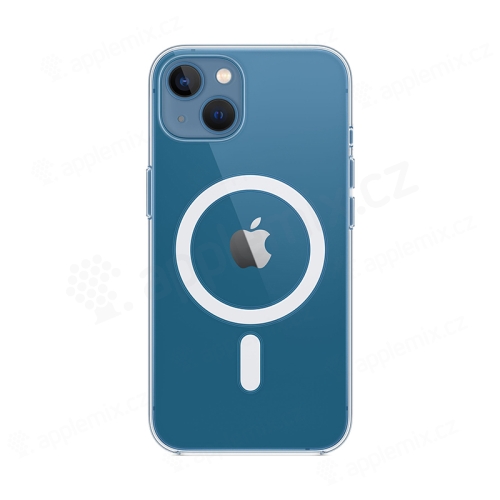 Originální kryt pro Apple iPhone 13 - Clear Case - podpora MagSafe - plastový - průhledný