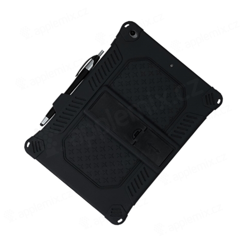Kryt / pouzdro pro Apple iPad 10,2" (2019 - 2021) / Air 3 - outdoor - odolný - se stojánkem - silikonový - černý