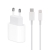2v1 nabíjecí sada 20W pro Apple zařízení - EU adaptér a kabel USB-C / Lightning - bílá